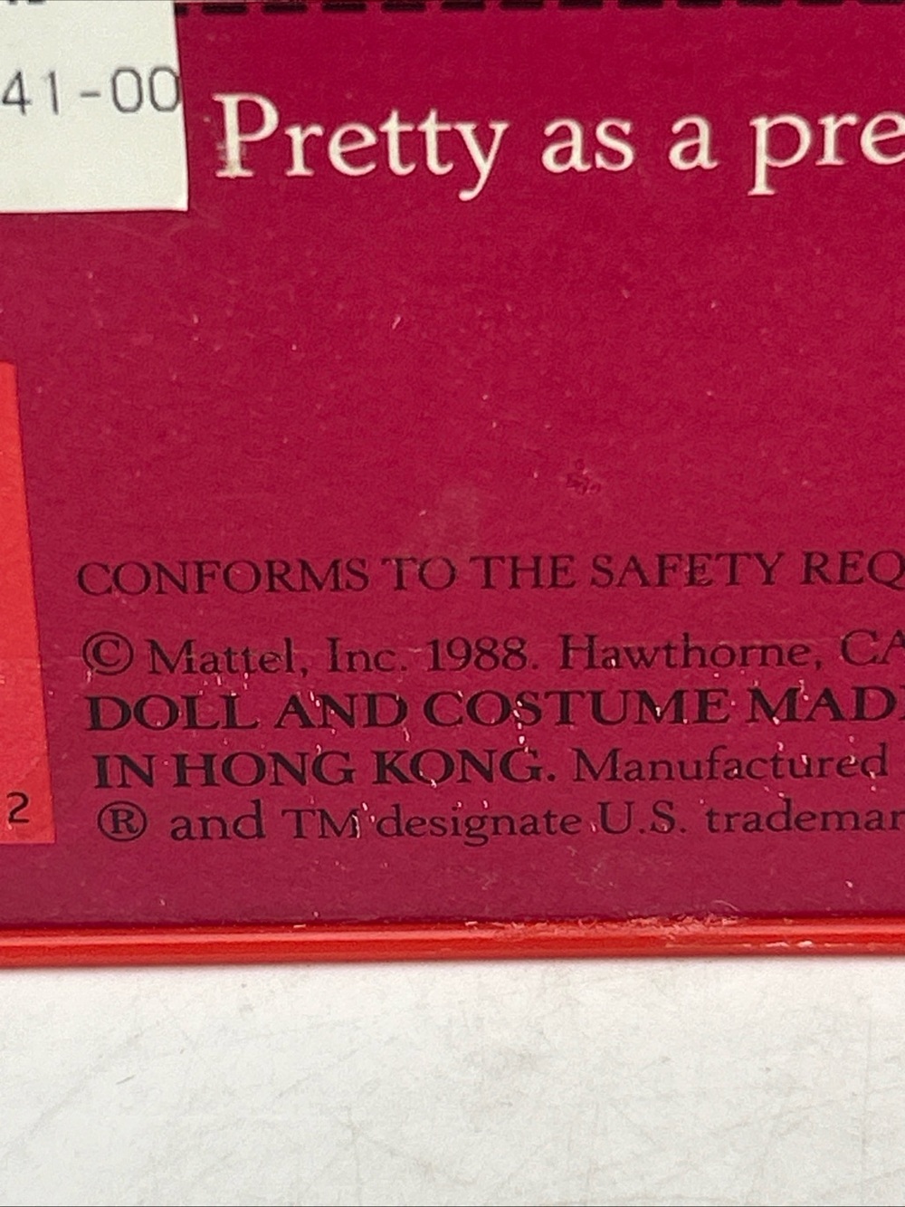Vtg Happy Holidays Special Edition Barbie Mattel 1988 1st Edition Red Dress-Read - Picture 12 of 16